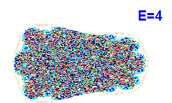 Poincar� section A=1, E=4